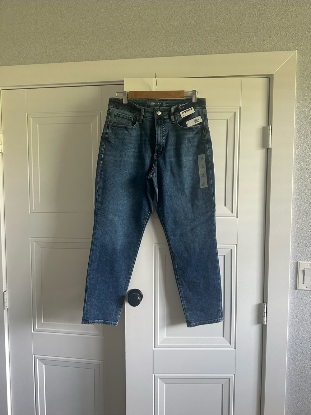 Old Navy O.G High Rise Straight Ankle Jeans - Medium Blue